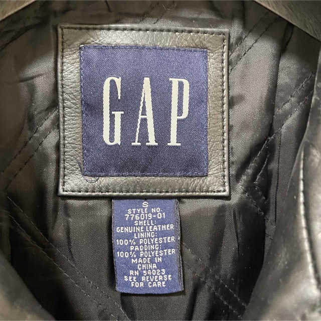 希少 美品 OLD GAP レザーブルゾン 黒 本革 限定特売品 alaskataxlady.com