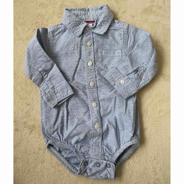 H&M(エイチアンドエム)のcarter's シャツ ロンパース　男の子　12m キッズ/ベビー/マタニティのベビー服(~85cm)(ロンパース)の商品写真