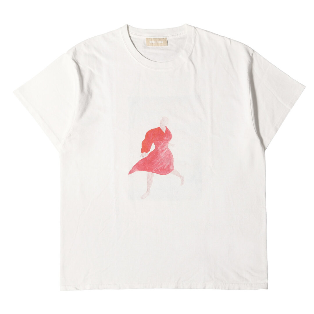 WIND AND SEA ウィンダンシー Tシャツ 浅野忠信 ドローイング クルーネックTシャツ 20AW ホワイト 白 L トップス カットソー 半袖 コラボ 【メンズ】【美品】