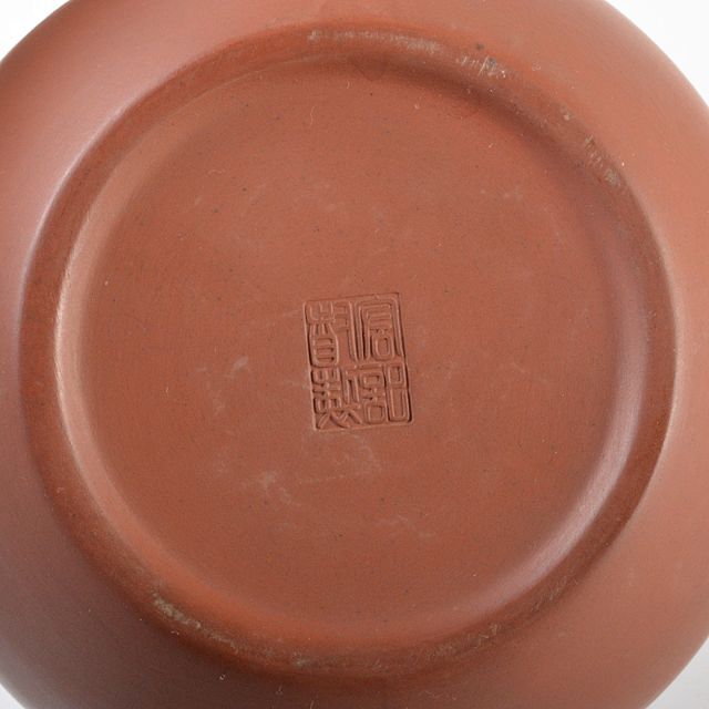 中国 紫砂 朱泥 急須 茶壷 在銘 V R5672 中国 紫砂 朱泥 急須 茶壷 在銘 V R5672