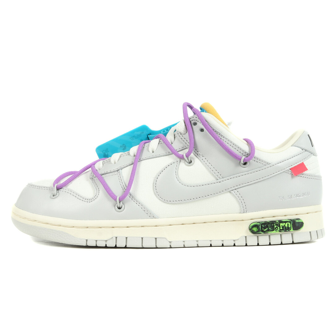 OFF-WHITE オフホワイト NIKE DUNK LOW The 50 / 1 OF 50 No.47 (DM1602-125) 21AW ナイキ ダンク ロー セイル ニュートラルグレー サイズ：US9.5 27.5cm スニーカー コラボ 【メンズ】