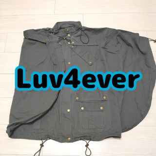 ポンチョ ジャケット メンズ レディース luv4ever カーキの通販｜ラクマ