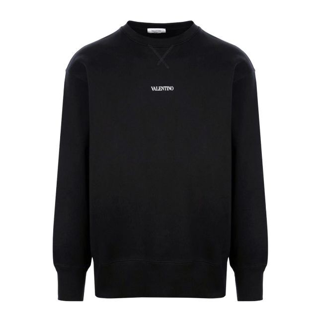 2 VALENTINO ブラック ロゴプリント スウェット size S | www