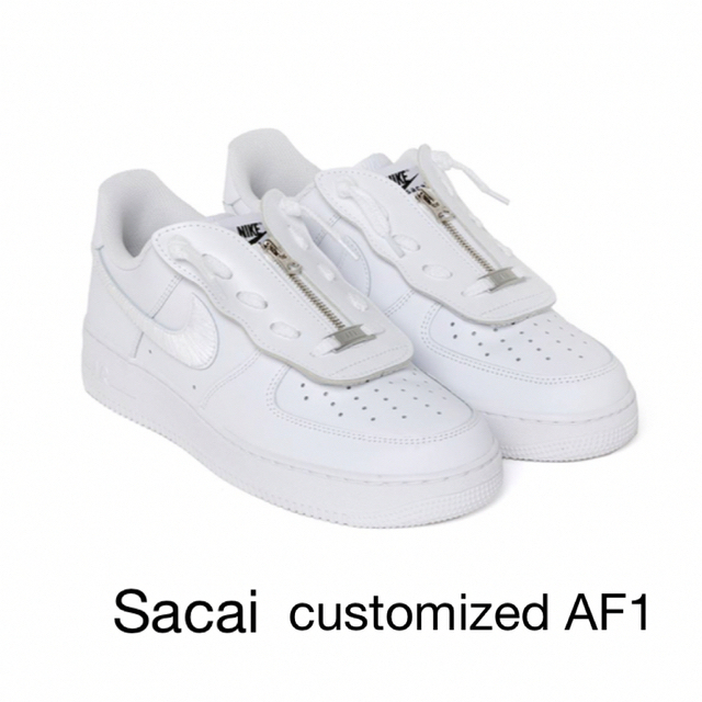 NIKE AF1  customized by sacai  フーディセット