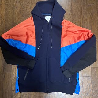 サカイ(sacai)の美品976900円sacaiサカイスポンジスウェットフーディーパーカー(パーカー)