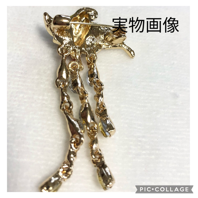 ❤️NEW❤️ブローチ コサージュ 鳥 ゴールド ビジュー キラキラ ギフト レディースのアクセサリー(ブローチ/コサージュ)の商品写真