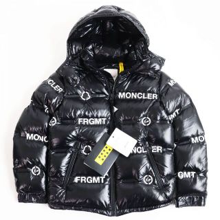 モンクレール(MONCLER)の未使用品●2020年製 定価292000円 モンクレールジーニアス×フラグメント ヒロシフジワラ MAYCONNE ダウンジャケット 黒×白 1 正規品 q02-st30308-1441(ダウンジャケット)