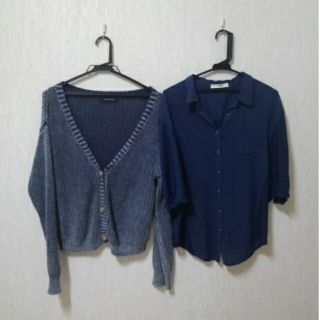 アズールバイマウジー(AZUL by moussy)の【値下げしました】トップス２点セット(シャツ/ブラウス(長袖/七分))