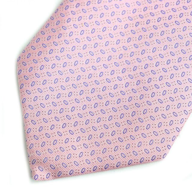 未使用品◇HERMES エルメス クラヴァット 総柄 シルク100% ネクタイ