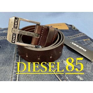 DIESEL - ディーゼル ベルト 01A21A サイズ85 ブラウン 新品 X03728の ...