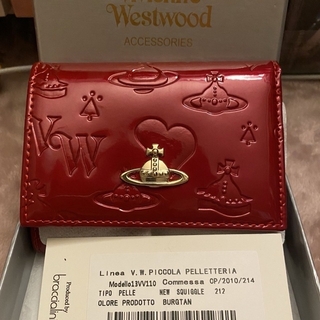 ヴィヴィアンウエストウッド(Vivienne Westwood)のエナメル 二つ折り財布 RED Vivienne Westwood(財布)