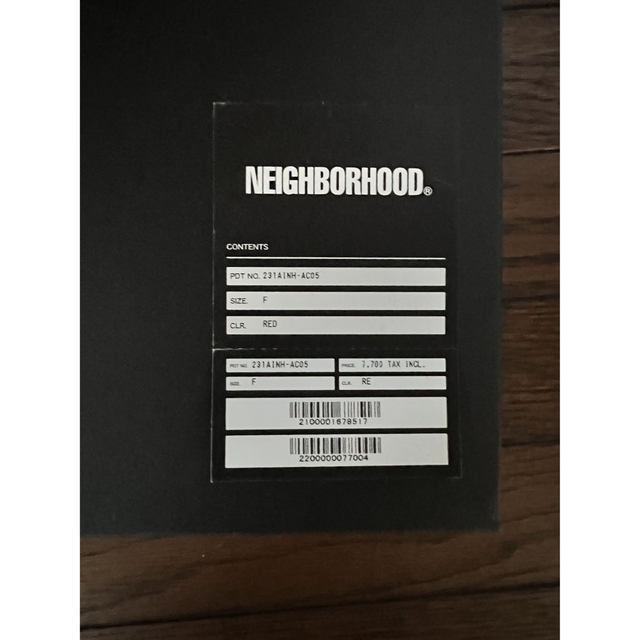 NEIGHBORHOOD(ネイバーフッド)のNEIGHBORHOOD 23SS SRL . SMALL BOWL レッド 赤 インテリア/住まい/日用品のインテリア/住まい/日用品 その他(その他)の商品写真