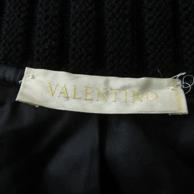 美品☆正規品 VALENTINO ヴァレンティノ ZIP UP ラインストーン付
