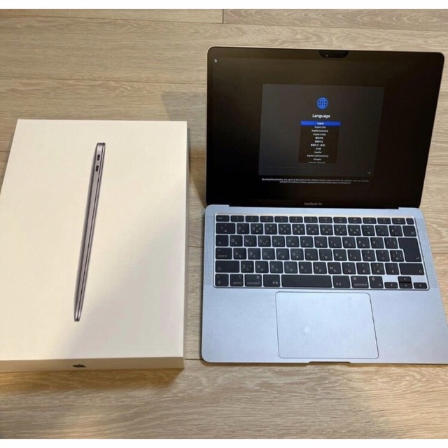 ノートPC MacBook Air 13 2020 M1 16GB 256GB 13インチ 純正 買取