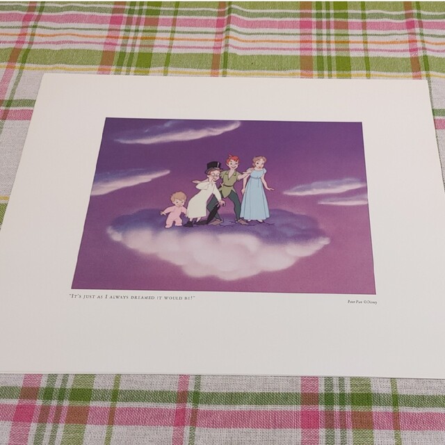 Disney(ディズニー)のピーターパン ディズニー アート リトグラフ エンタメ/ホビーの美術品/アンティーク(絵画/タペストリー)の商品写真