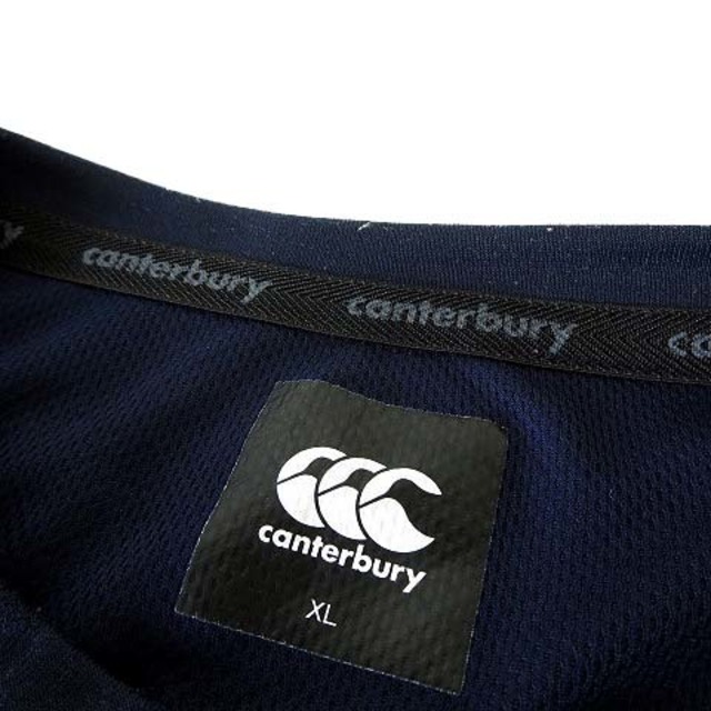 CANTERBURY(カンタベリー)のカンタベリー R+ Tシャツ プラクティスシャツ 半袖 XL 紺 ネイビー スポーツ/アウトドアのスポーツ/アウトドア その他(ラグビー)の商品写真