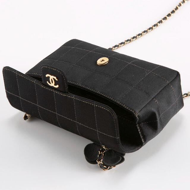 CHANEL - シャネル CHANEL チョコバーサテンミニショルダーバッグの