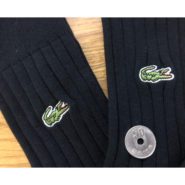 LACOSTE(ラコステ)の新品ラコステ LACOSTE 靴下 メンズソックス 3足セット402黒 メンズのレッグウェア(ソックス)の商品写真