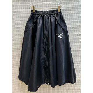 PRADA□2018プレタポルテコレクション ペンシルスカート ブラック