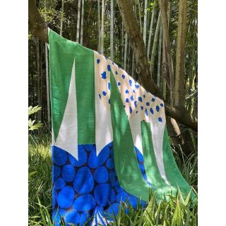 nuanzao 韓国 アート カラフル ドット 大判ブランケット 毛布