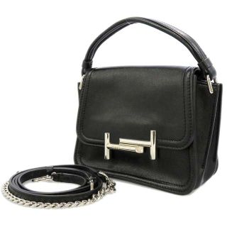 【美品✨】トッズ dキューブ ハンドバッグ スクエア ロゴ刻印 レザー キャメル
