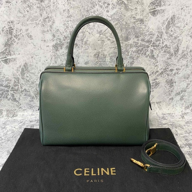 celine(セリーヌ)のセリーヌ CELINE 2way ハンド ショルダーバッグ レザー グリーン レディースのバッグ(ハンドバッグ)の商品写真