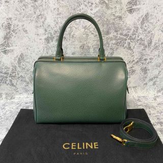 セリーヌ(celine)のセリーヌ CELINE 2way ハンド ショルダーバッグ レザー グリーン(ハンドバッグ)