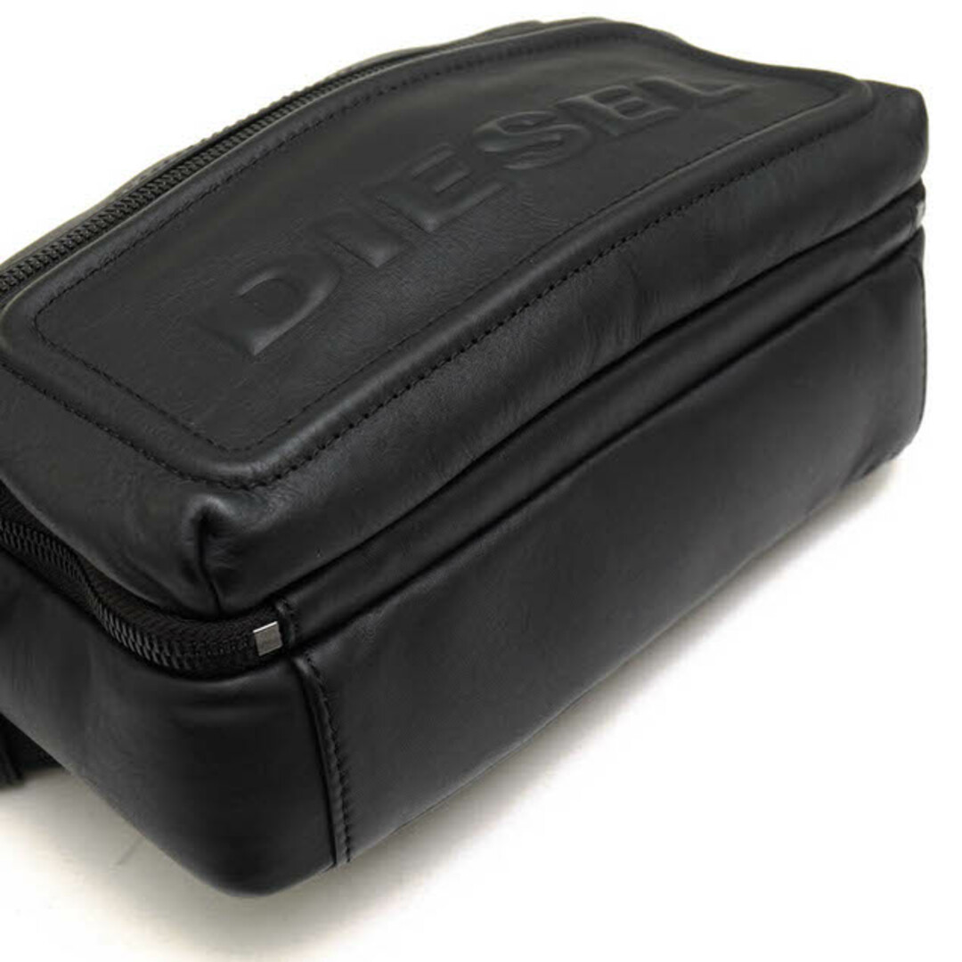 ディーゼル／DIESEL バッグ ショルダーバッグ 鞄 メンズ 男性 男性用レザー 革 本革 ブラック 黒 X06584 PR030 T8013  FUTURAH POCHETTE WITH SHOULDER STRAP ポシェット メッセンジャーバッグ