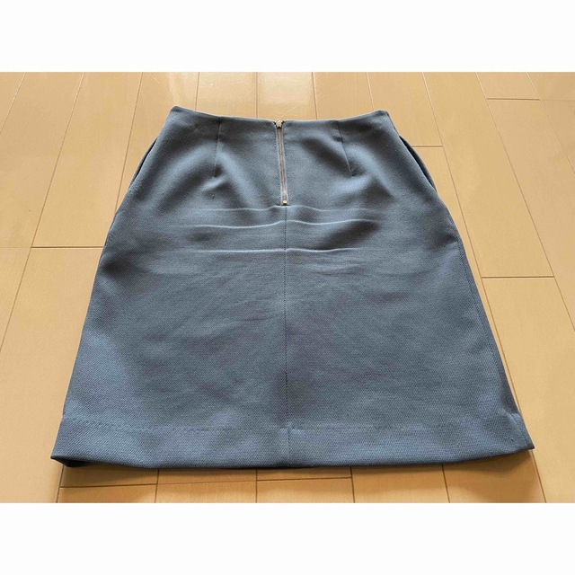 LOUNIE(ルーニィ)のルーニィ　ひざ丈スカート　サイズ38 ブルー レディースのスカート(ひざ丈スカート)の商品写真