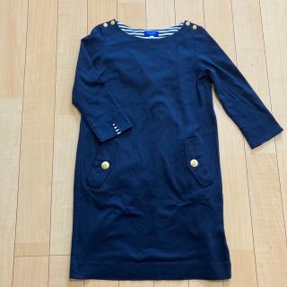 ブルーレーベルクレストブリッジ(BLUE LABEL CRESTBRIDGE)のBLUE LABEL CRESTBRIDGEワンピース　金ボタン　ネイビー　38(その他)