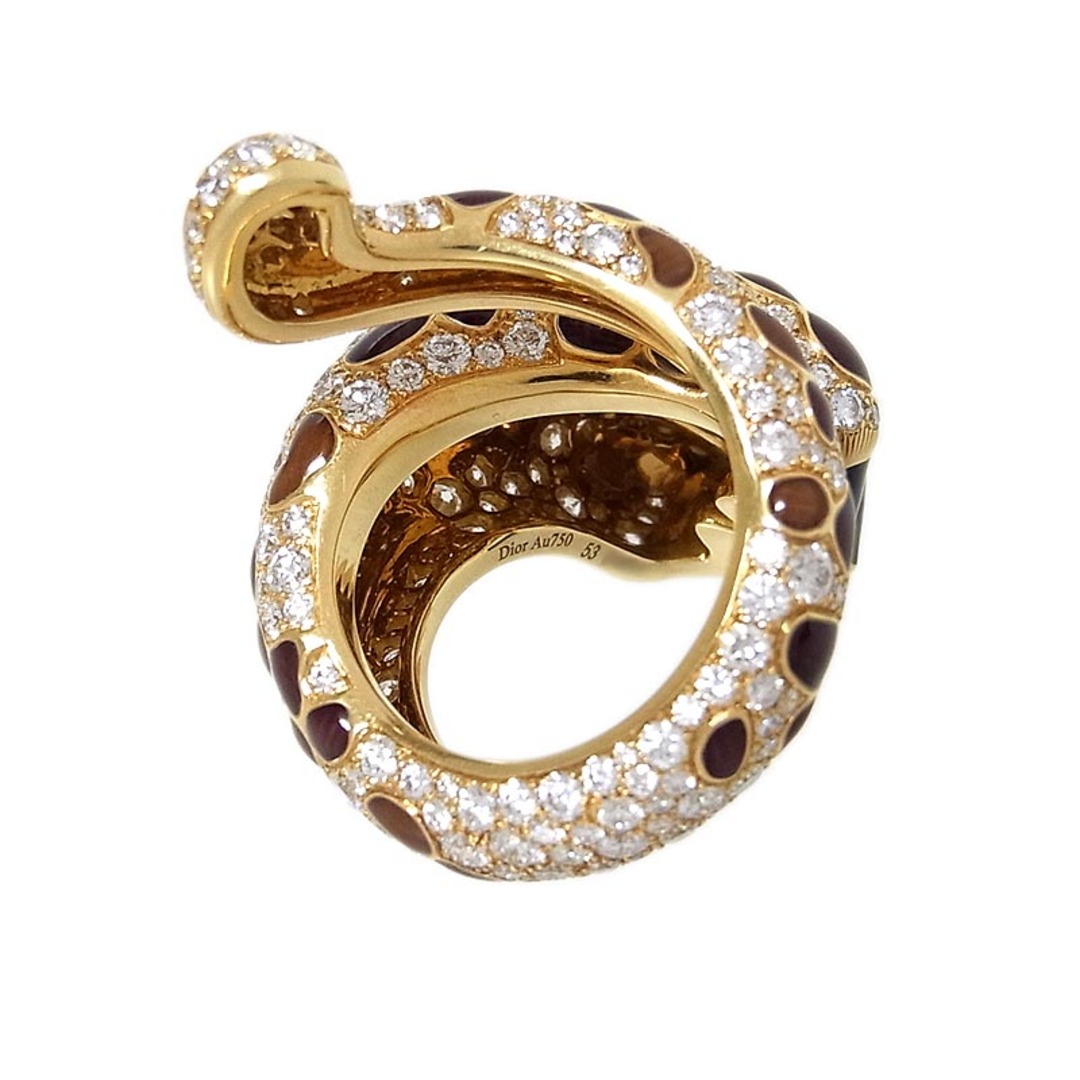 Christian Dior(クリスチャンディオール)の　クリスチャン・ディオール Christian Dior ミッツァリング K18YG ダイヤモンド ジュエリー レディースのアクセサリー(リング(指輪))の商品写真