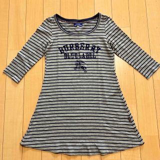 バーバリーブルーレーベル(BURBERRY BLUE LABEL)のBURBERRY BLUE LABEL ワンピース　Tシャツ グレー　38サイズ(その他)