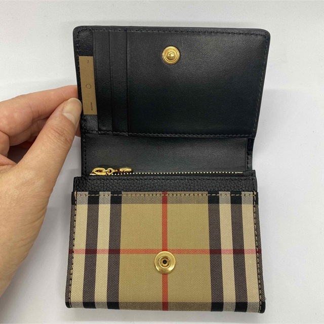 一粒万倍日　未使用　BURBERRY コンパクト　財布　完売デザイン　チェック