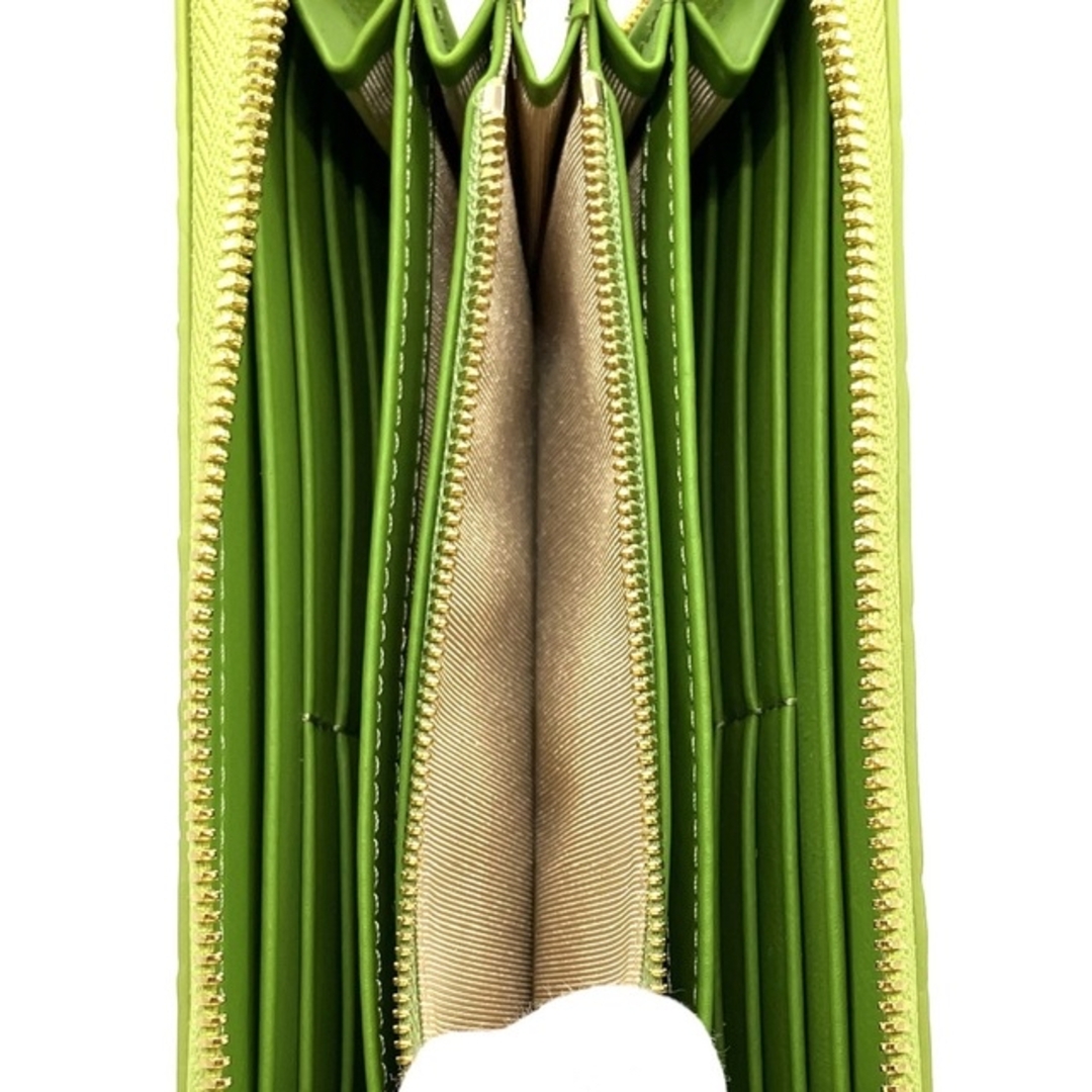 長財布 クロコダイル ヘンローン 緑 ライム シャイニング加工 レディース 財布 レディースのファッション小物(財布)の商品写真