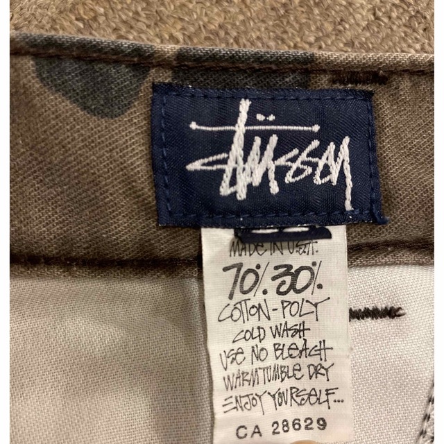 STUSSY(ステューシー)の専用。。ステューシー　迷彩ハーフカーゴパンツ　90's メンズのパンツ(ワークパンツ/カーゴパンツ)の商品写真