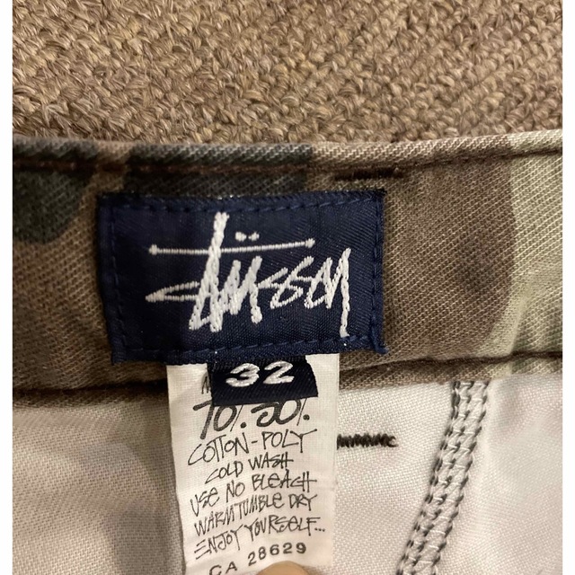 STUSSY(ステューシー)の専用。。ステューシー　迷彩ハーフカーゴパンツ　90's メンズのパンツ(ワークパンツ/カーゴパンツ)の商品写真