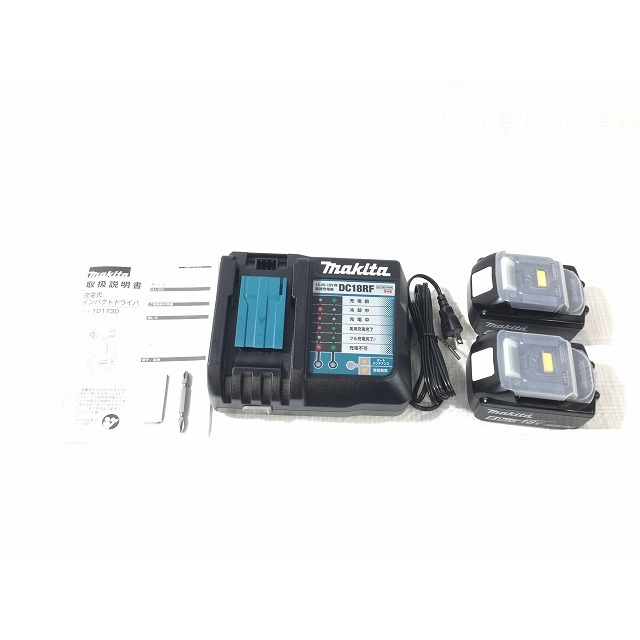 Makita(マキタ)の☆極美品☆makita マキタ 18V 充電式インパクトドライバ TD173DGXAP 紫/パープル バッテリー2個(18V 6.0Ah) 充電器+ケース 67743 自動車/バイクのバイク(工具)の商品写真