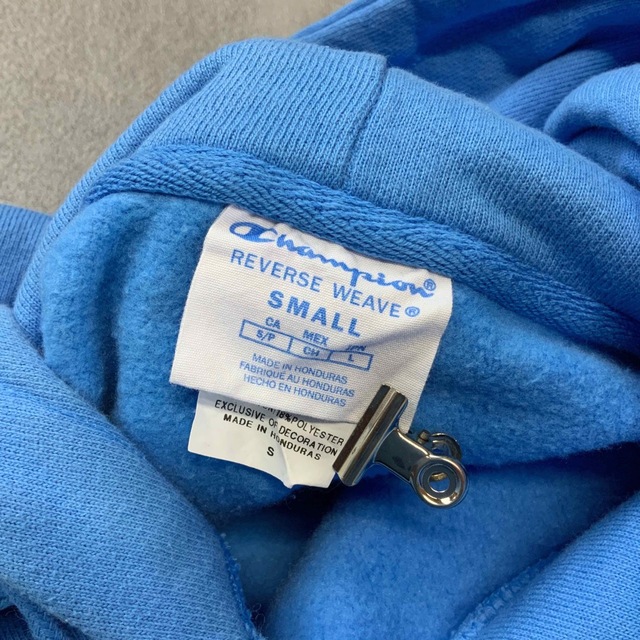 USA規格 青単 champion reverse weave パーカー