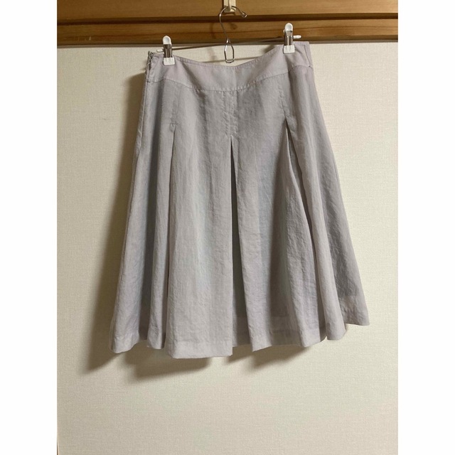 【無地】フレアスカート グレー レディースのスカート(ひざ丈スカート)の商品写真