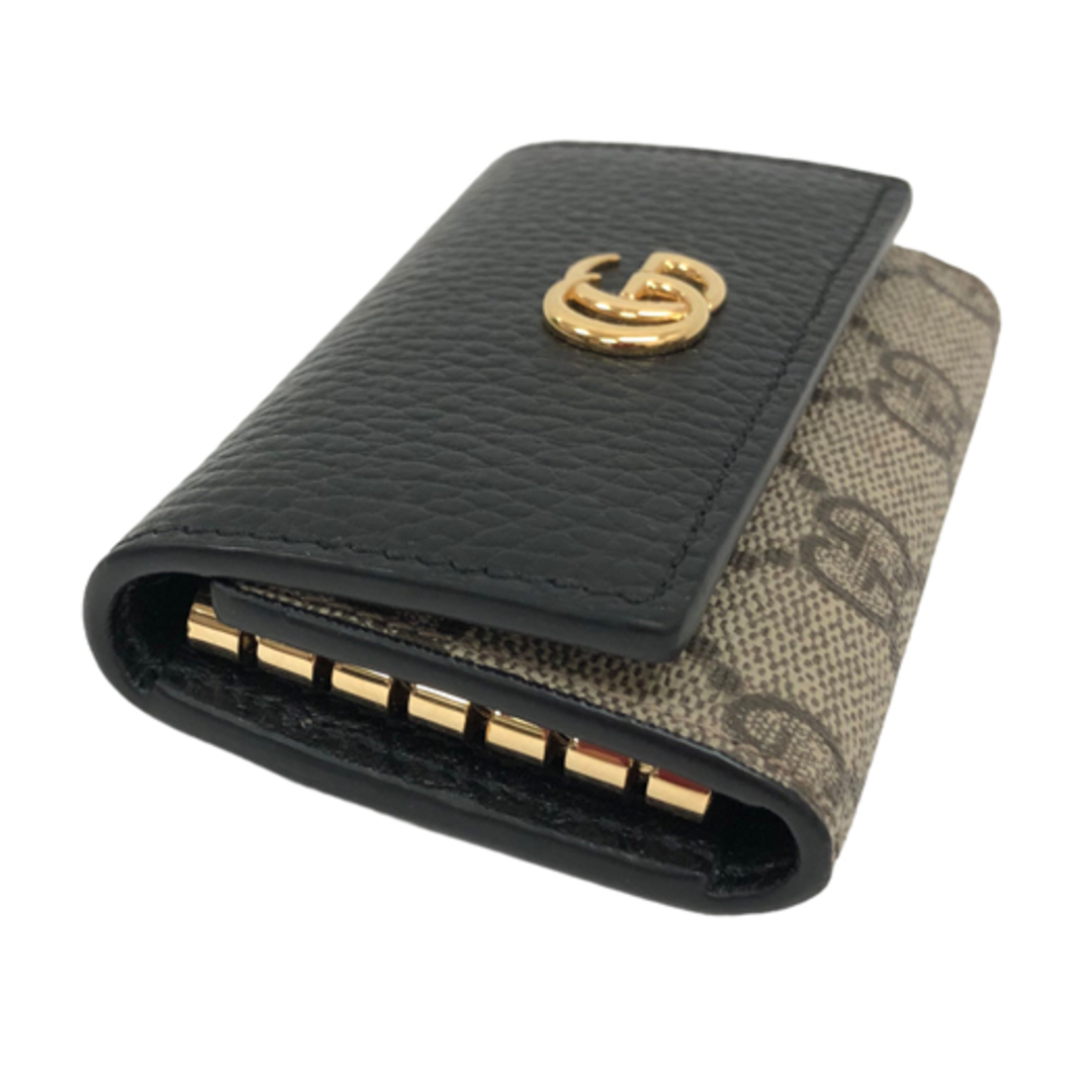 Gucci - グッチ 6連キーケース GGマーモント GGスプリーム ベージュ