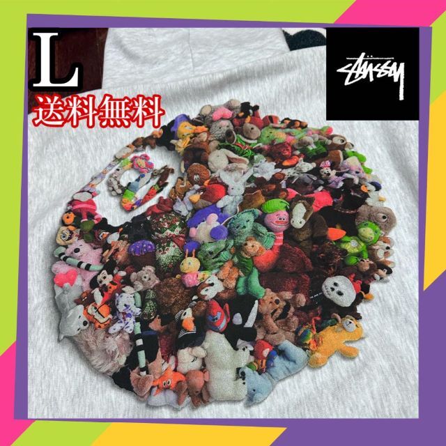 トラビスStussy Plush Hood 8ball 国内店舗限定商品 L