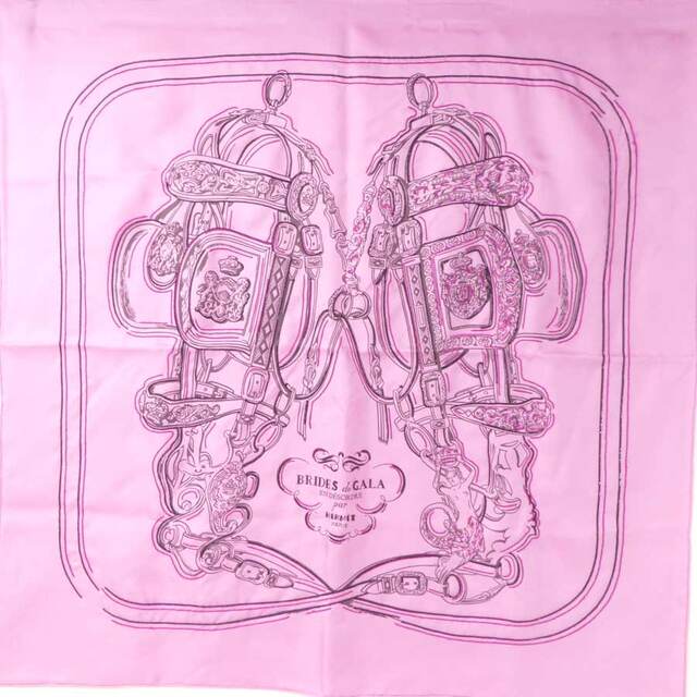 エルメス HERMES スカーフ カレ65 BRIDES de GALA シルク/ビーズ