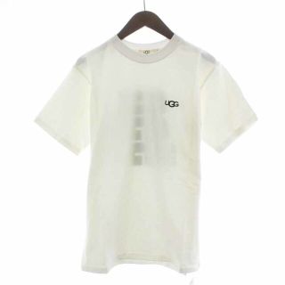 アグ(UGG)のUGG バックロゴTシャツ Tシャツ カットソー クルーネック 半袖 M 白(Tシャツ/カットソー(半袖/袖なし))