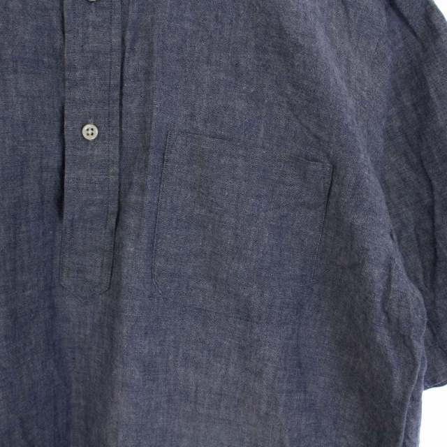 other(アザー)のSOUTIENCOL シャツ 半袖 ボタンダウン ハーフボタン 3 L 青 メンズのトップス(シャツ)の商品写真
