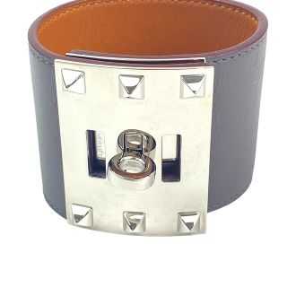 エルメス(Hermes)の[USED/中古]HERMES エルメス バングル 	グレー CDC PHW □ Q刻印 ブレスレット ケリードッグ スイフト エクストリーム グレー シルバー S シルバー金具 中古 tdc-000346-4d(ブレスレット/バングル)