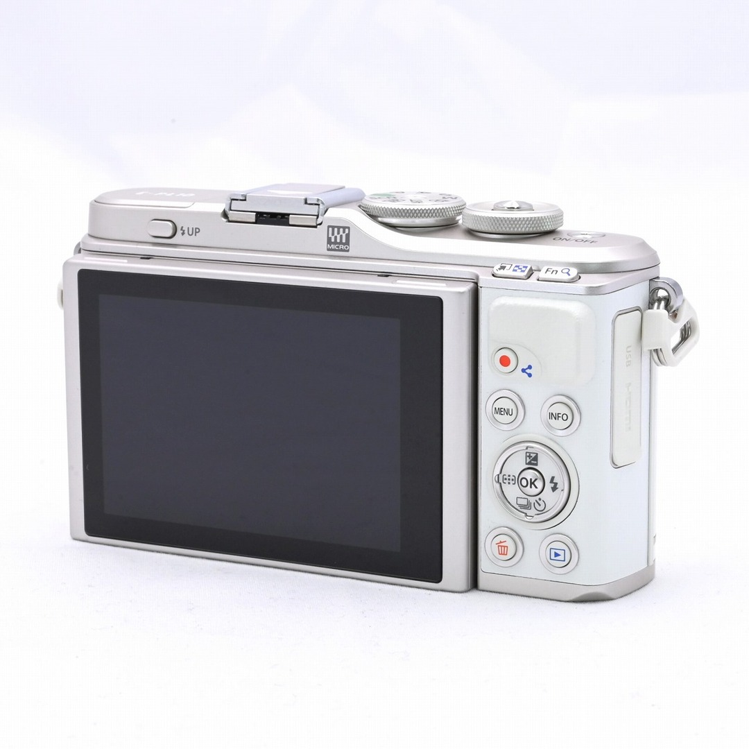 OLYMPUS - OLYMPUS PEN E-PL10 EZダブルズームキット ホワイトの OLYMPUS - OLYMPUS PEN E-PL10 EZダブルズームキット ホワイトの