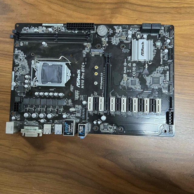 マイニング用　マザーボード　ASROCK H110 PRO BTC+PCパーツ