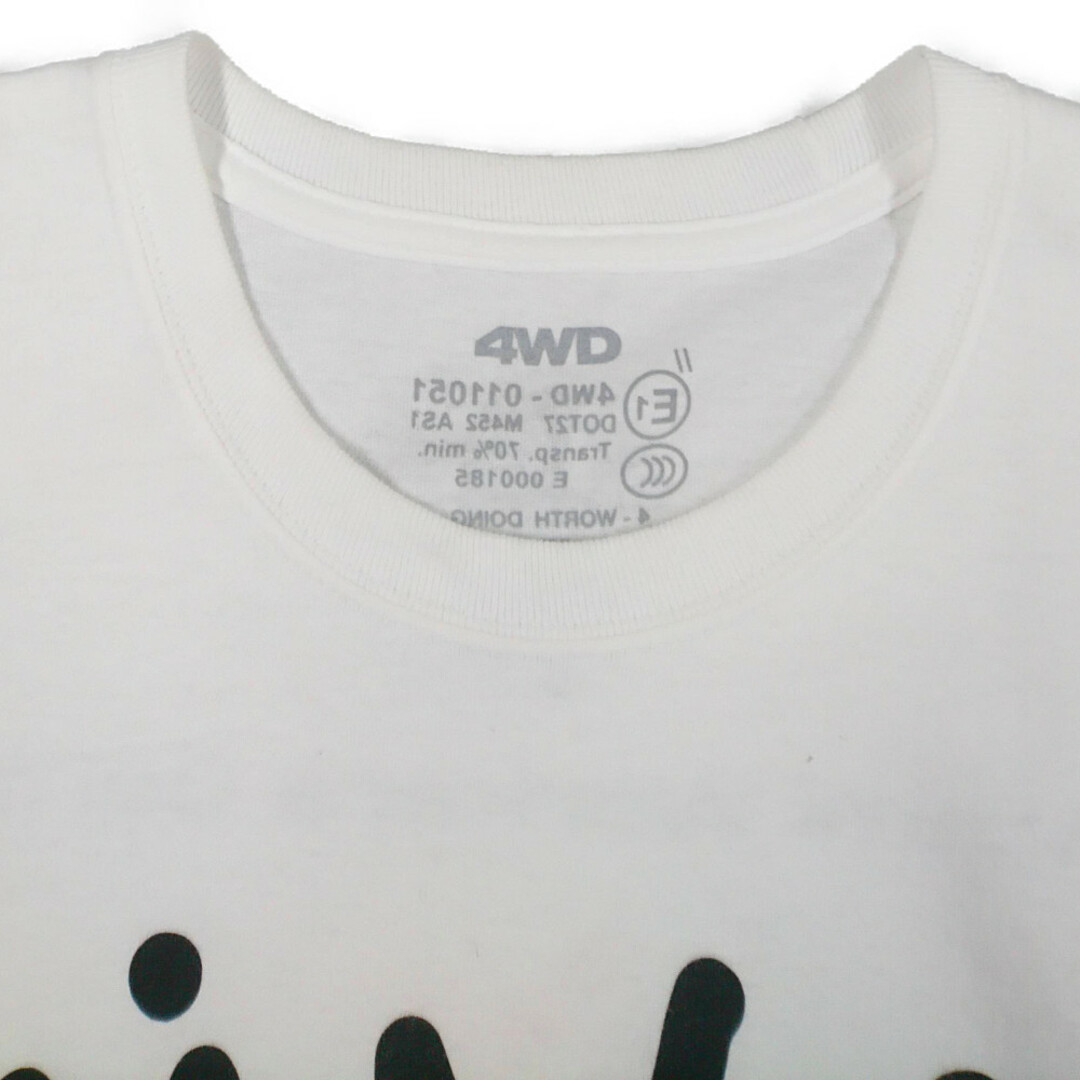 4WD 半袖Ｔシャツ ホワイト サイズXL 正規品 / B3511