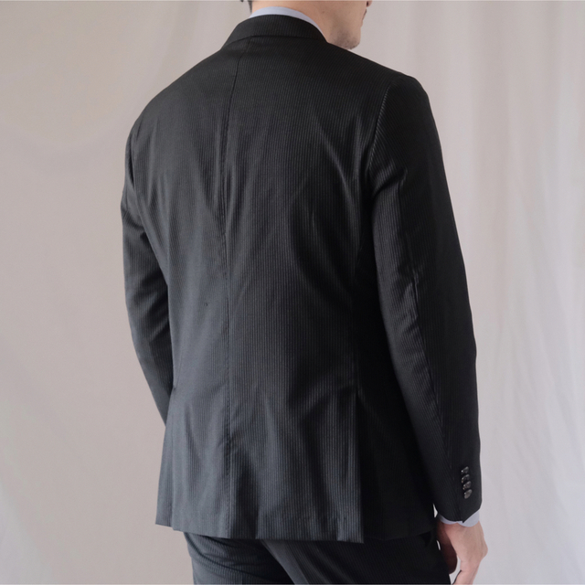 BOGLIOLI(ボリオリ)のBOGLIOLIボリオリ ネイビーストライプスーツ 50 メンズのスーツ(セットアップ)の商品写真