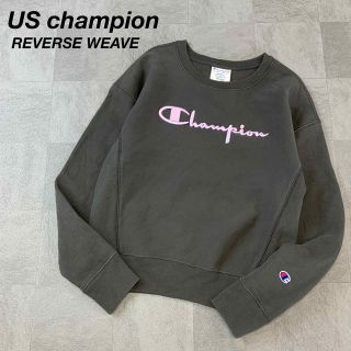 チャンピオン(Champion)の美品 USA青単 champion reverse weave 刺繍 スウェット(スウェット)